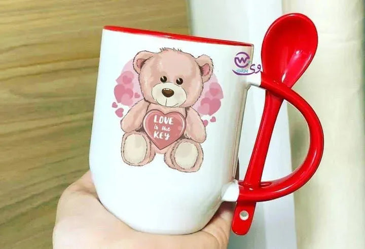 Mug-With Spoon - Valentine's Day 1 - WE PRINT