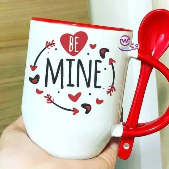 Mug-With Spoon - Valentine's Day 1 - WE PRINT