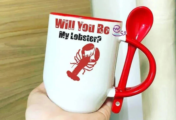 Mug-With Spoon - Valentine's Day 1 - WE PRINT