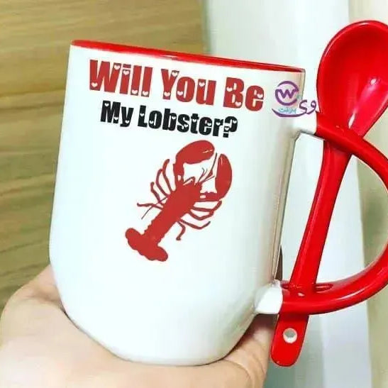 Mug-With Spoon - Valentine's Day 1 - WE PRINT