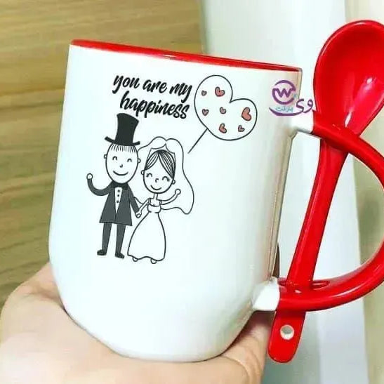 Mug-With Spoon - Valentine's Day 1 - WE PRINT