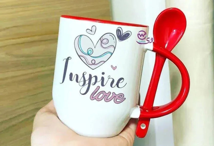 Mug-With Spoon - Valentine's Day 1 - WE PRINT