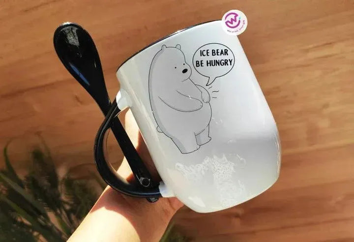 Mug-With Spoon - We Bear Bears - WE PRINT