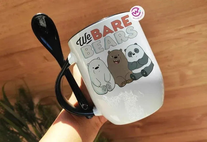 Mug-With Spoon - We Bear Bears - WE PRINT