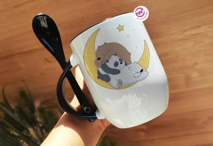 Mug-With Spoon - We Bear Bears - WE PRINT