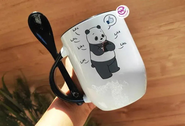 Mug-With Spoon - We Bear Bears - WE PRINT