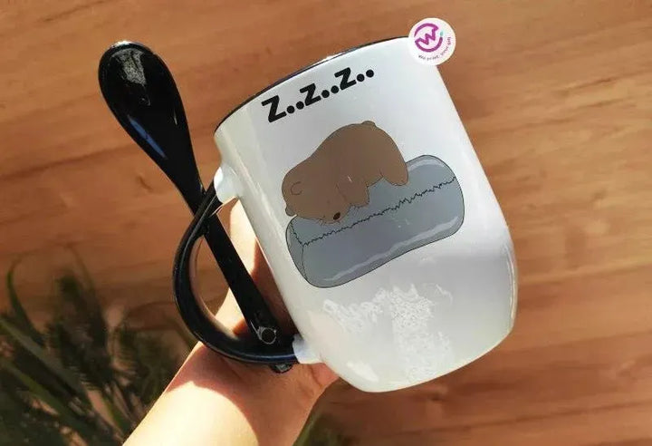 Mug-With Spoon - We Bear Bears - WE PRINT