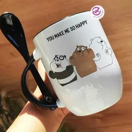 Mug-With Spoon - We Bear Bears - WE PRINT