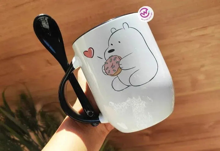 Mug-With Spoon - We Bear Bears - WE PRINT