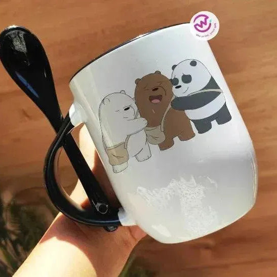 Mug-With Spoon - We Bear Bears - WE PRINT