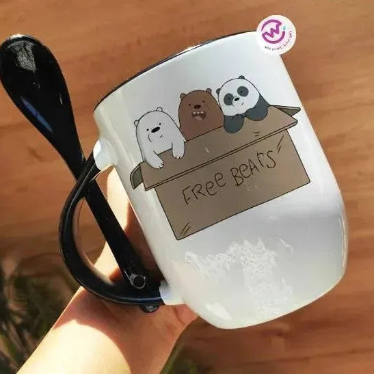 Mug-With Spoon - We Bear Bears - WE PRINT