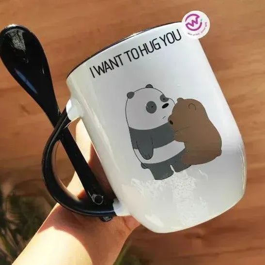 Mug-With Spoon - We Bear Bears - WE PRINT
