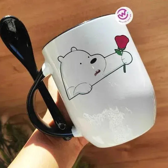 Mug-With Spoon - We Bear Bears - WE PRINT