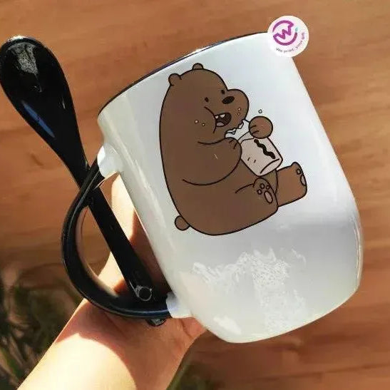 Mug-With Spoon - We Bear Bears - WE PRINT