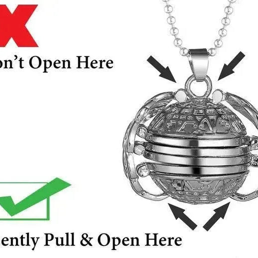 Necklace -Angel Wings with 4 photos - WE PRINT