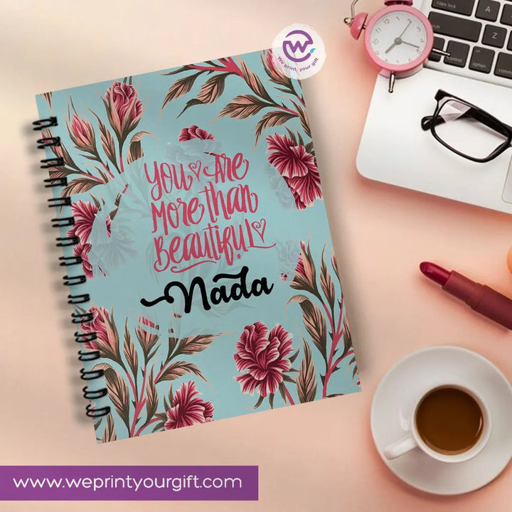 Notebook - A5 Size - English Inspiration quotes - WE PRINT