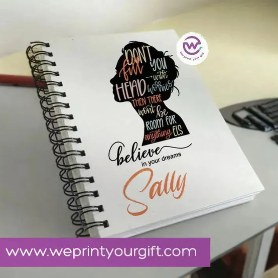 Notebook - A5 Size - English Motivational quotes - WE PRINT