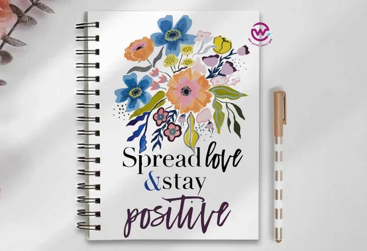 Notebook - A5 Size - English quotes - WE PRINT