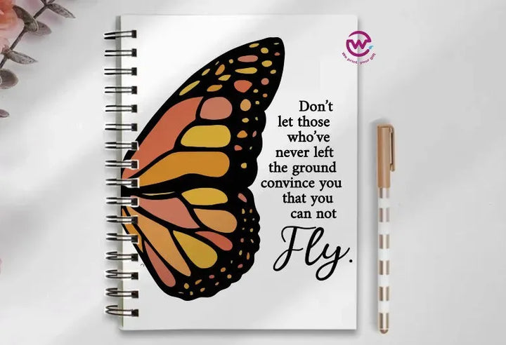 Notebook - A5 Size - English quotes - WE PRINT