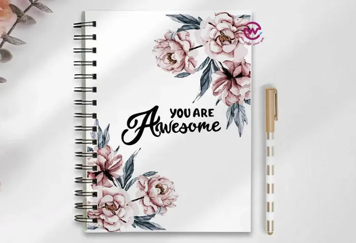 Notebook - A5 Size - English quotes - WE PRINT