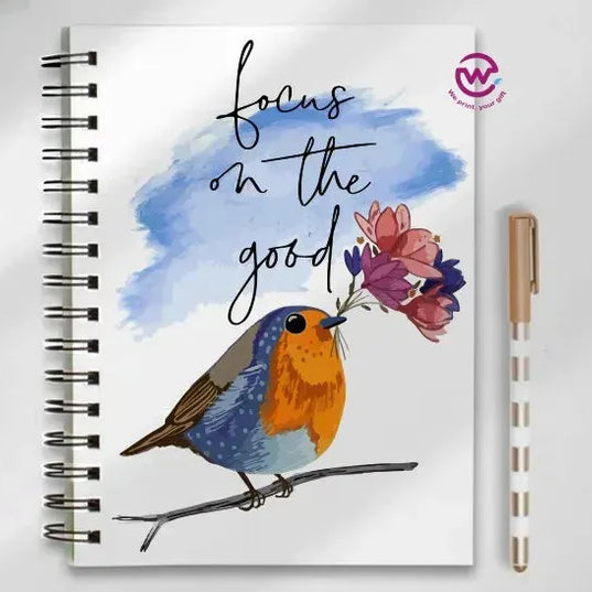 Notebook - A5 Size - English quotes - WE PRINT