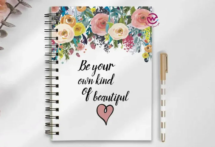 Notebook - A5 Size - English quotes - WE PRINT