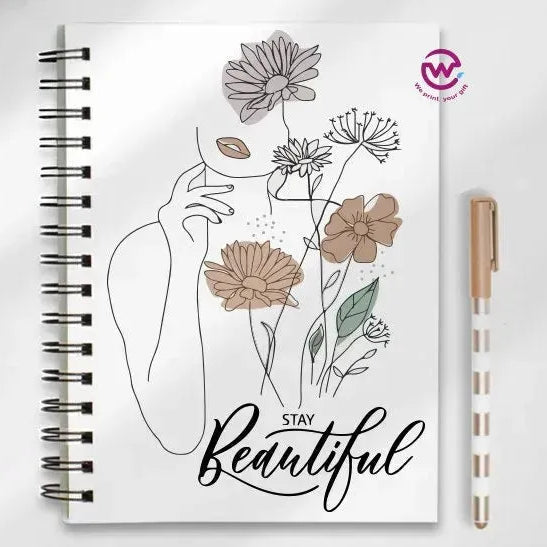 Notebook - A5 Size - English quotes - WE PRINT