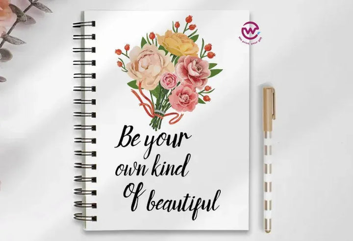 Notebook - A5 Size - English quotes - WE PRINT