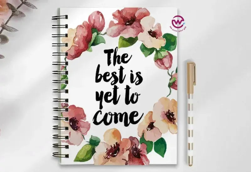 Notebook - A5 Size - English quotes - WE PRINT