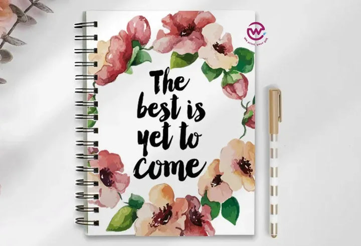 Notebook - A5 Size - English quotes - WE PRINT