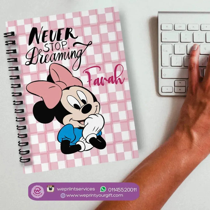 Notebook - A5 Size - Minnie Mouse - WE PRINT