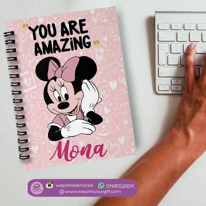 Notebook - A5 Size - Minnie Mouse - WE PRINT