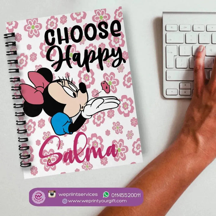 Notebook - A5 Size - Minnie Mouse - WE PRINT