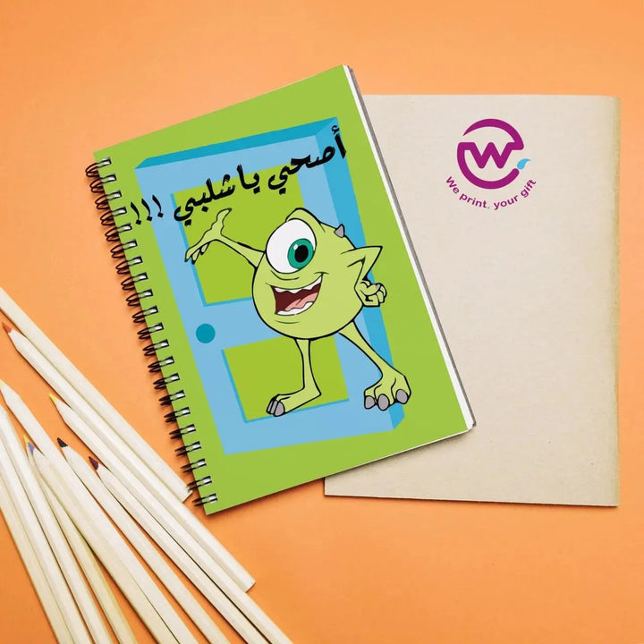 Notebook - A5 Size - Monster INC- Arabic - WE PRINT