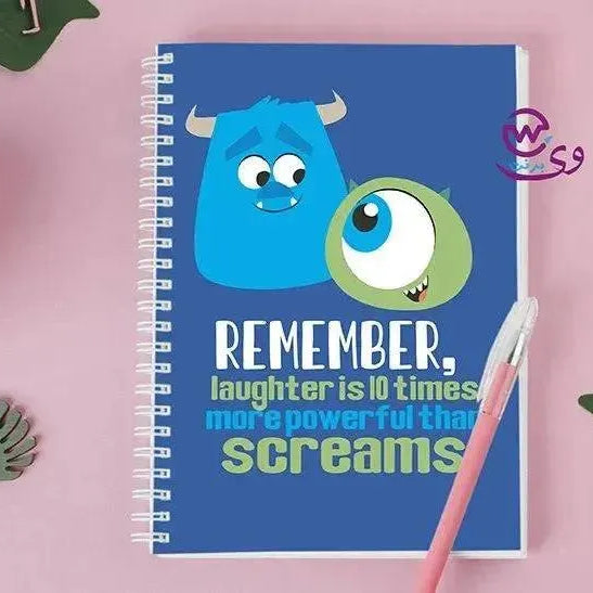 Notebook - A5 Size - Monster inc. - WE PRINT