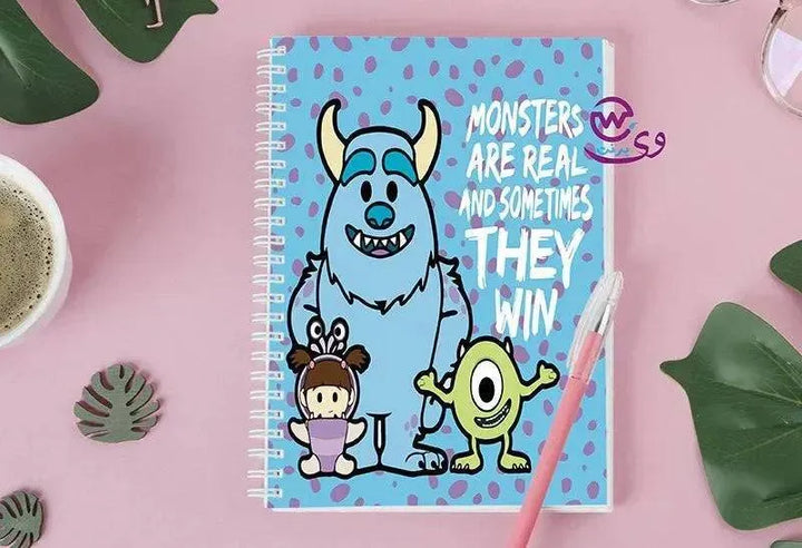 Notebook - A5 Size - Monster inc. - WE PRINT