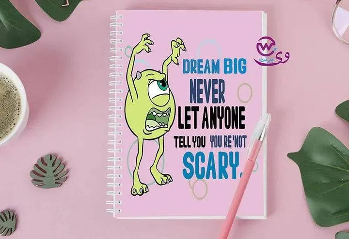 Notebook - A5 Size - Monster inc. - WE PRINT