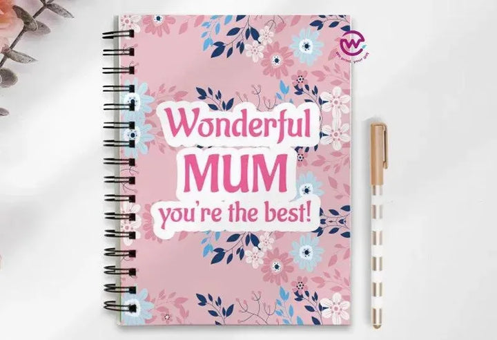 Notebook - A5 Size - Mother's Day Designs 1 - WE PRINT