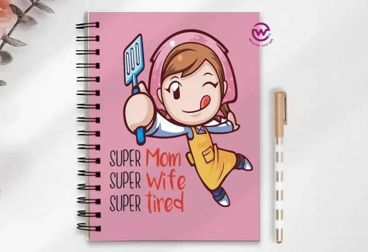 Notebook - A5 Size - Mother's Day Designs 1 - WE PRINT