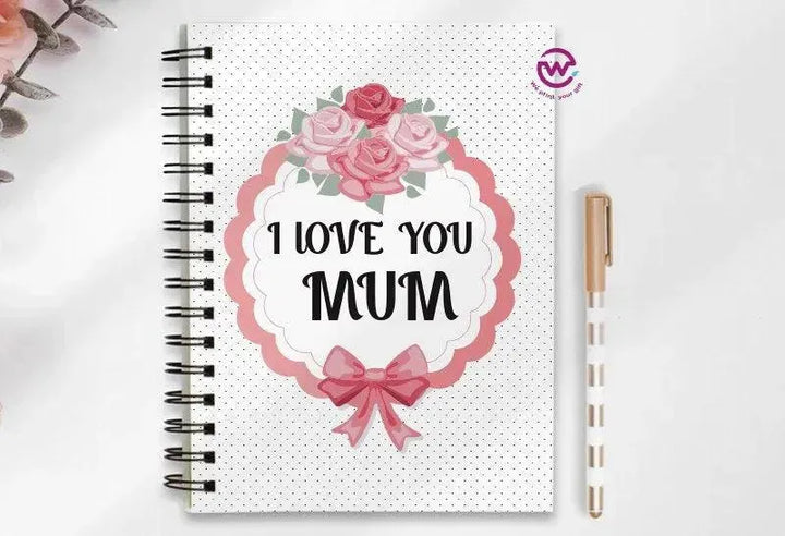 Notebook - A5 Size - Mother's Day Designs 1 - WE PRINT