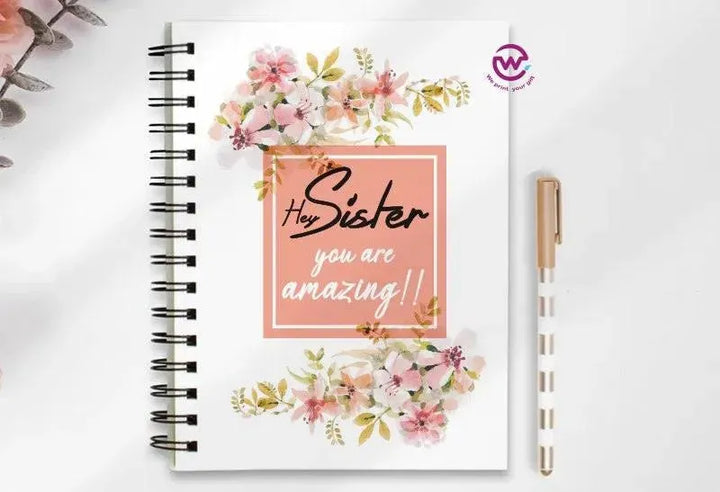 Notebook - A5 Size - Mother's Day Designs 1 - WE PRINT