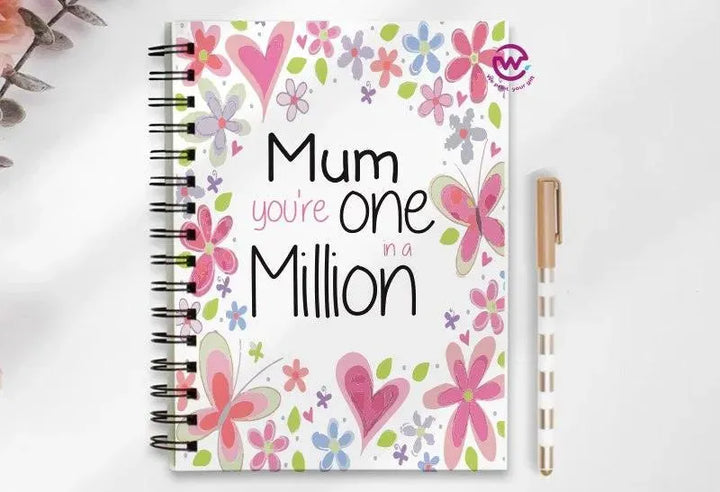 Notebook - A5 Size - Mother's Day Designs 1 - WE PRINT