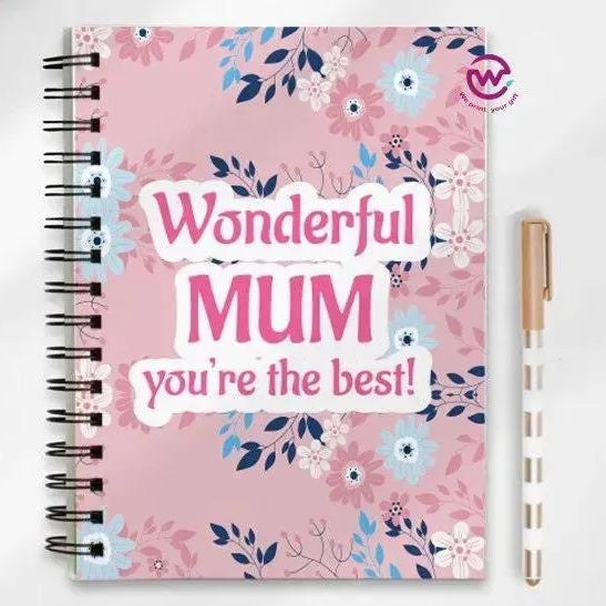Notebook - A5 Size - Mother's Day Designs 1 - WE PRINT