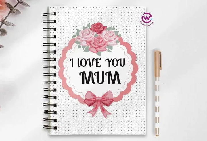 Notebook - A5 Size - Mother's Day Designs 1 - WE PRINT