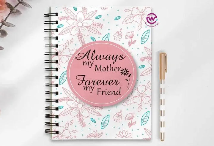 Notebook - A5 Size - Mother's Day Designs 1 - WE PRINT