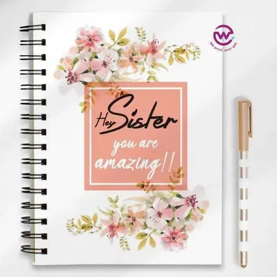 Notebook - A5 Size - Mother's Day Designs 1 - WE PRINT