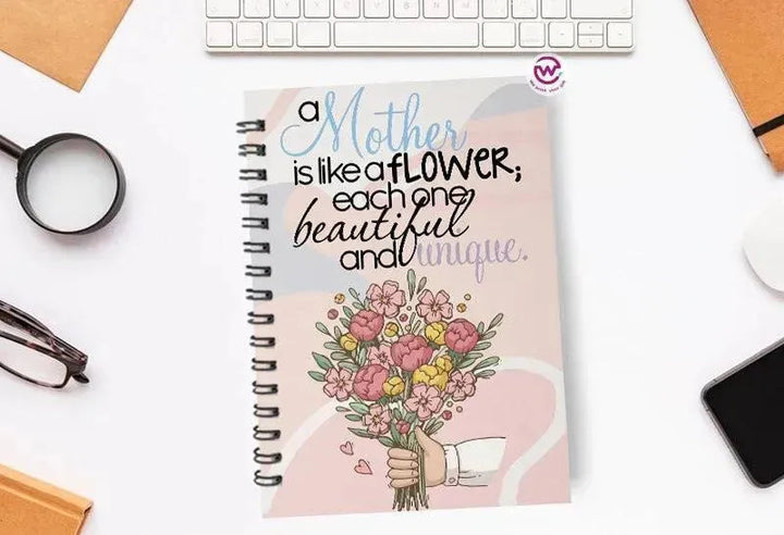 Notebook - A5 Size - Mother's Day Designs - WE PRINT