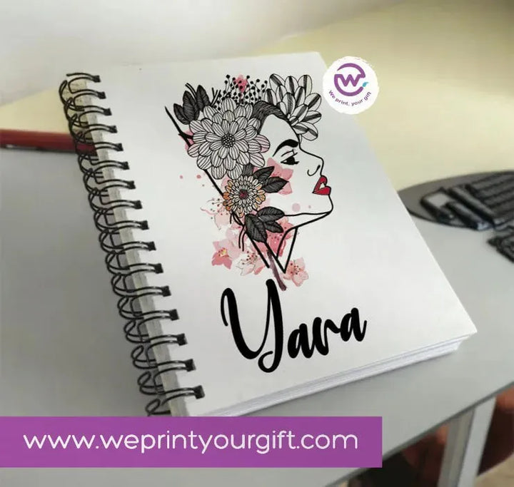 Notebook - A5 Size - Names Designs - WE PRINT