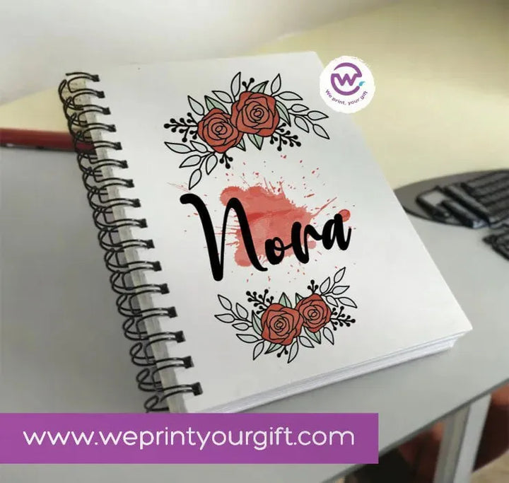 Notebook - A5 Size - Names Designs - WE PRINT