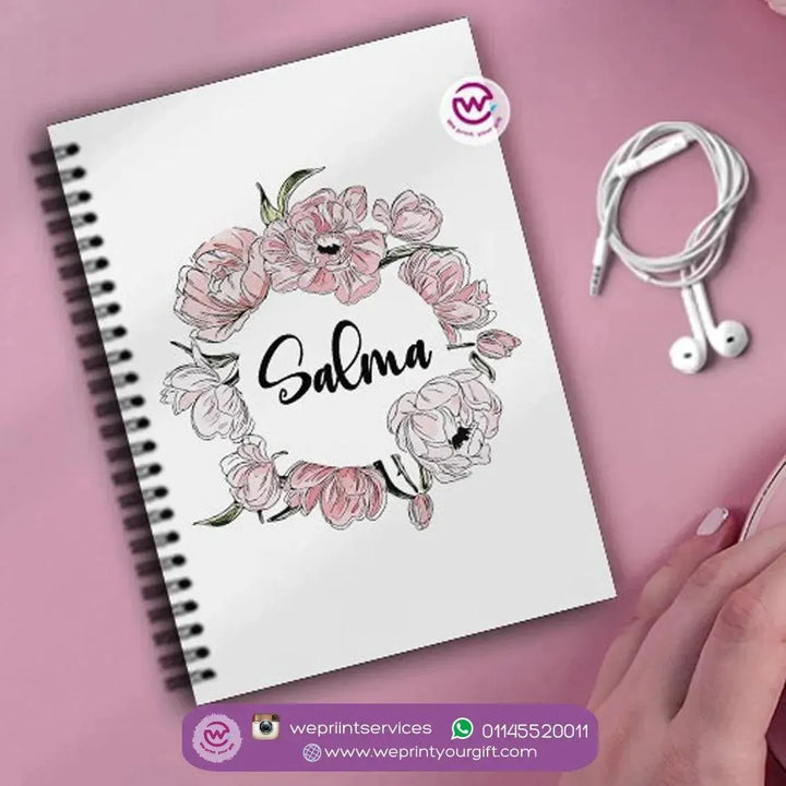 Notebook - A5 Size - Names - WE PRINT